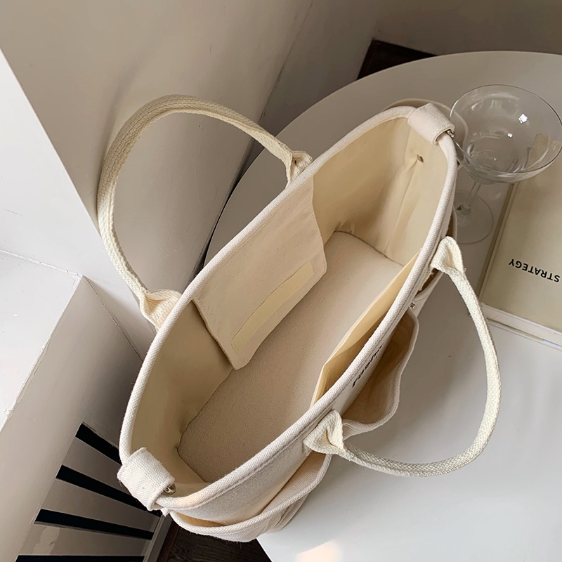 Túi Xách Vải canvas Cỡ Lớn Đa Năng Phong Cách Hàn Quốc Cho Nữ