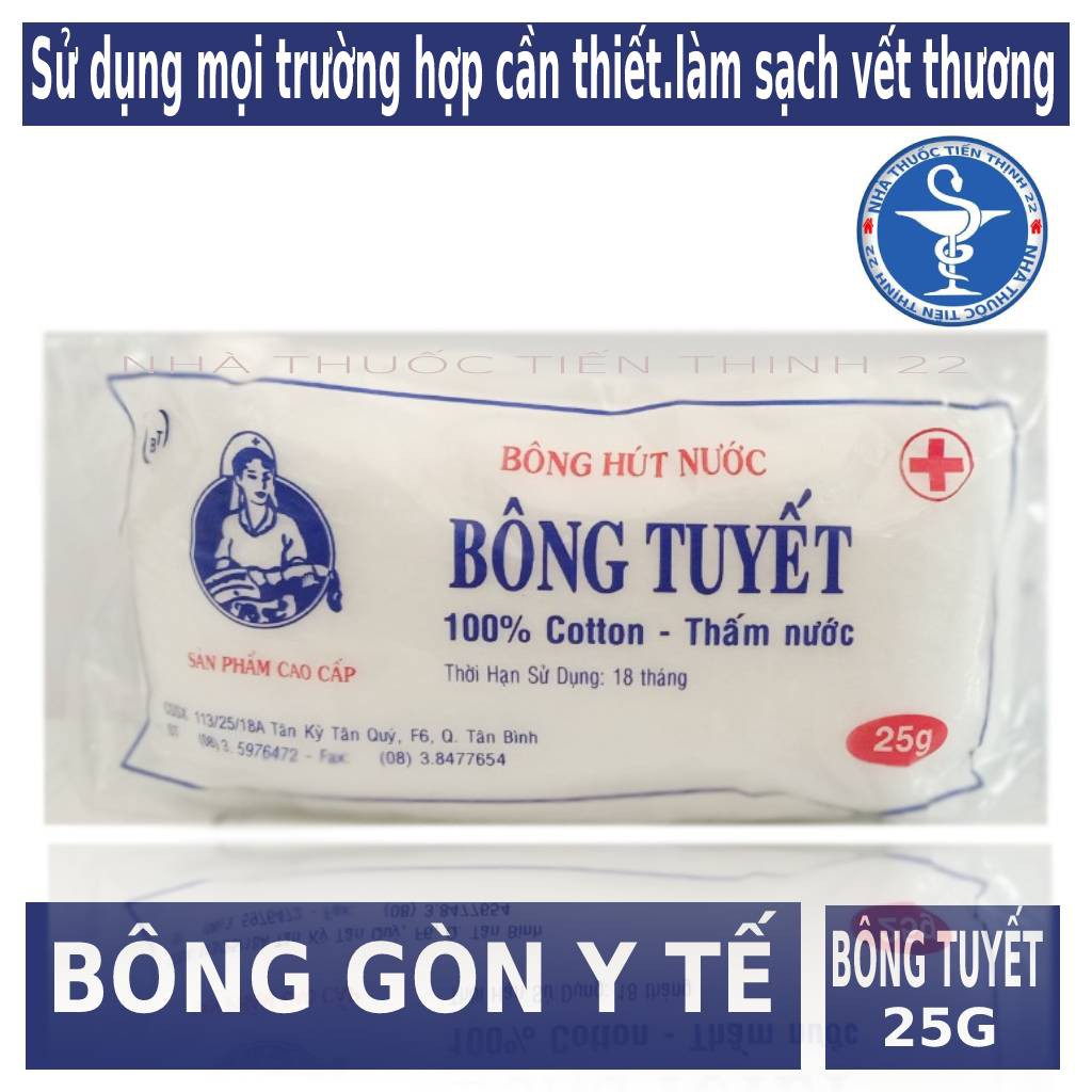 Bông Hút Nước BÔNG TUYẾT 25G