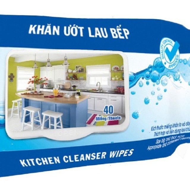 Khăn ướt lâu bếp cao cấp enjoy 50 tờ (không cần dung dịch tẩy rửa ,bếp sạch,sáng bóng chỉ 1 tờ)