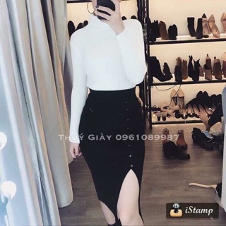 Áo len cổ lọ