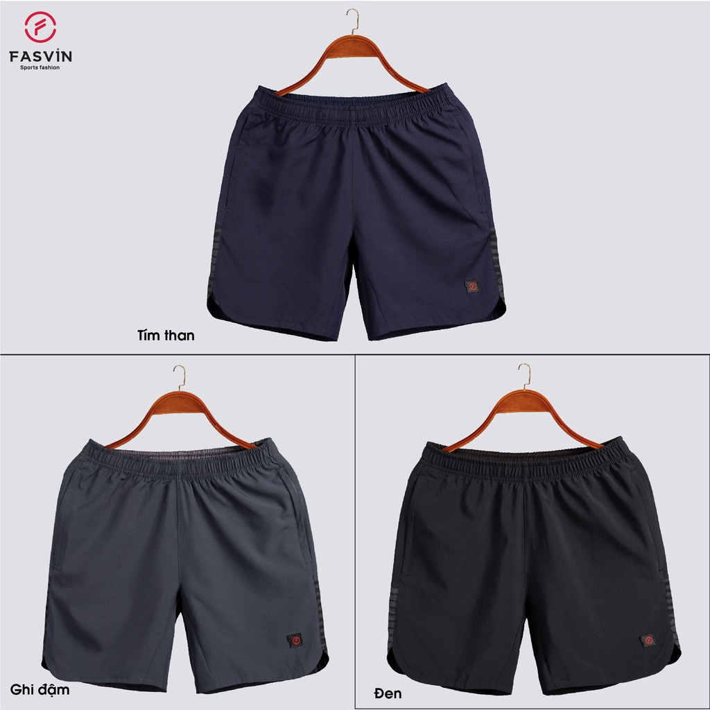 Quần đùi nam ngắn Fasvin vải dù gió nhẹ mát dùng thể thao chạy bộ hay mặc nhà R21469.SG