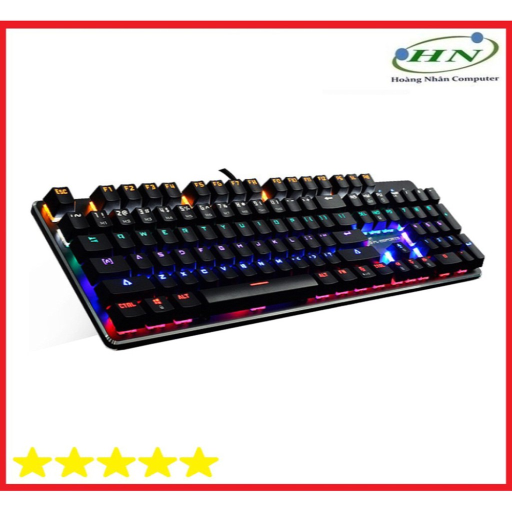 [Mã 33ELSALE hoàn 7% xu đơn 300k] Bàn Phím Cơ cao cấp FL Esport K180 LED màu đen