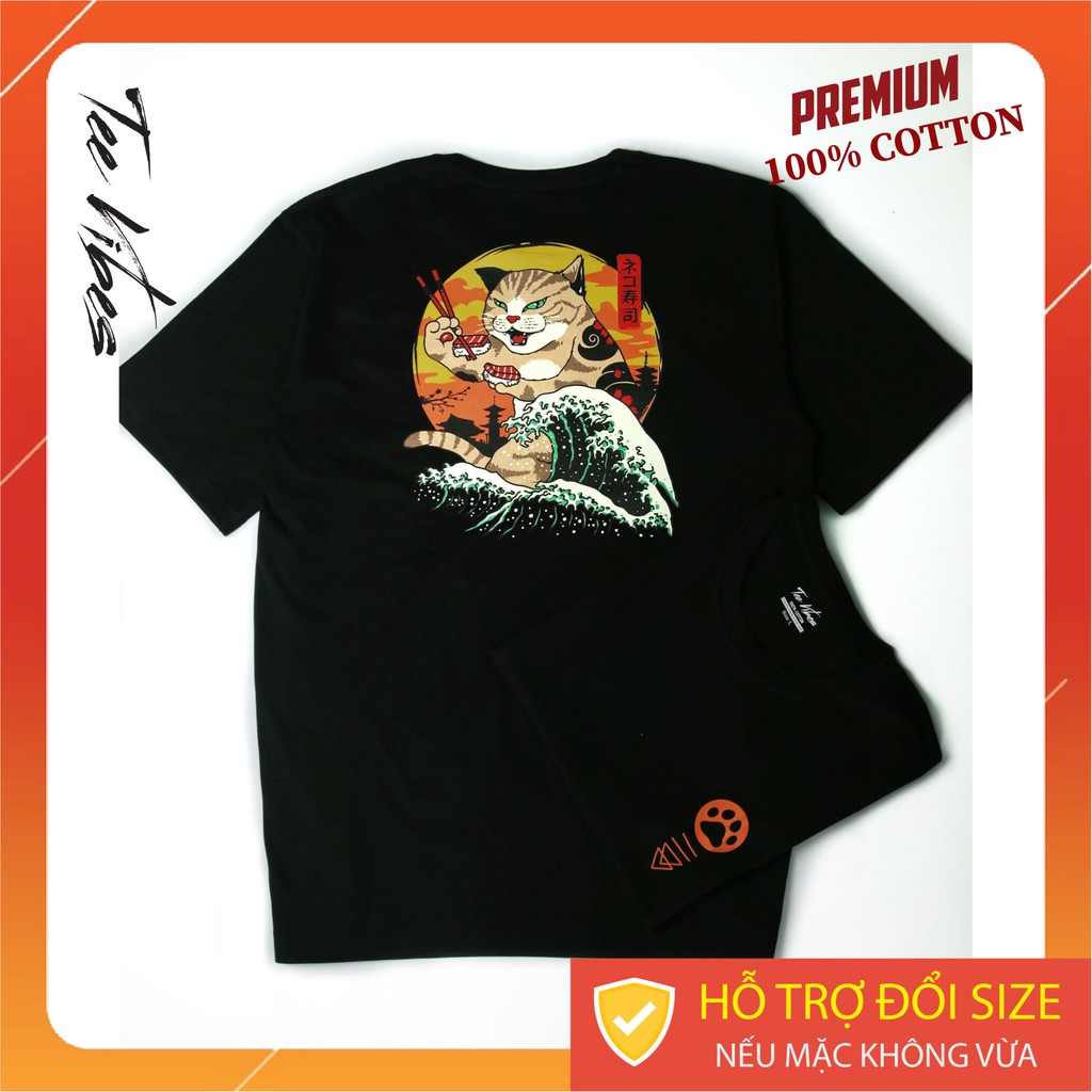 Áo thun tay lỡ TEEVIBES dáng Unisex phong cách nhật bản TV002 | BigBuy360 - bigbuy360.vn