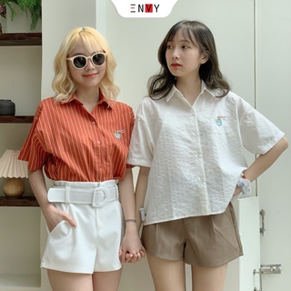 Áo sơ mi nữ Layla Shirt ENVY S0625 chất liệu sọc nổi
