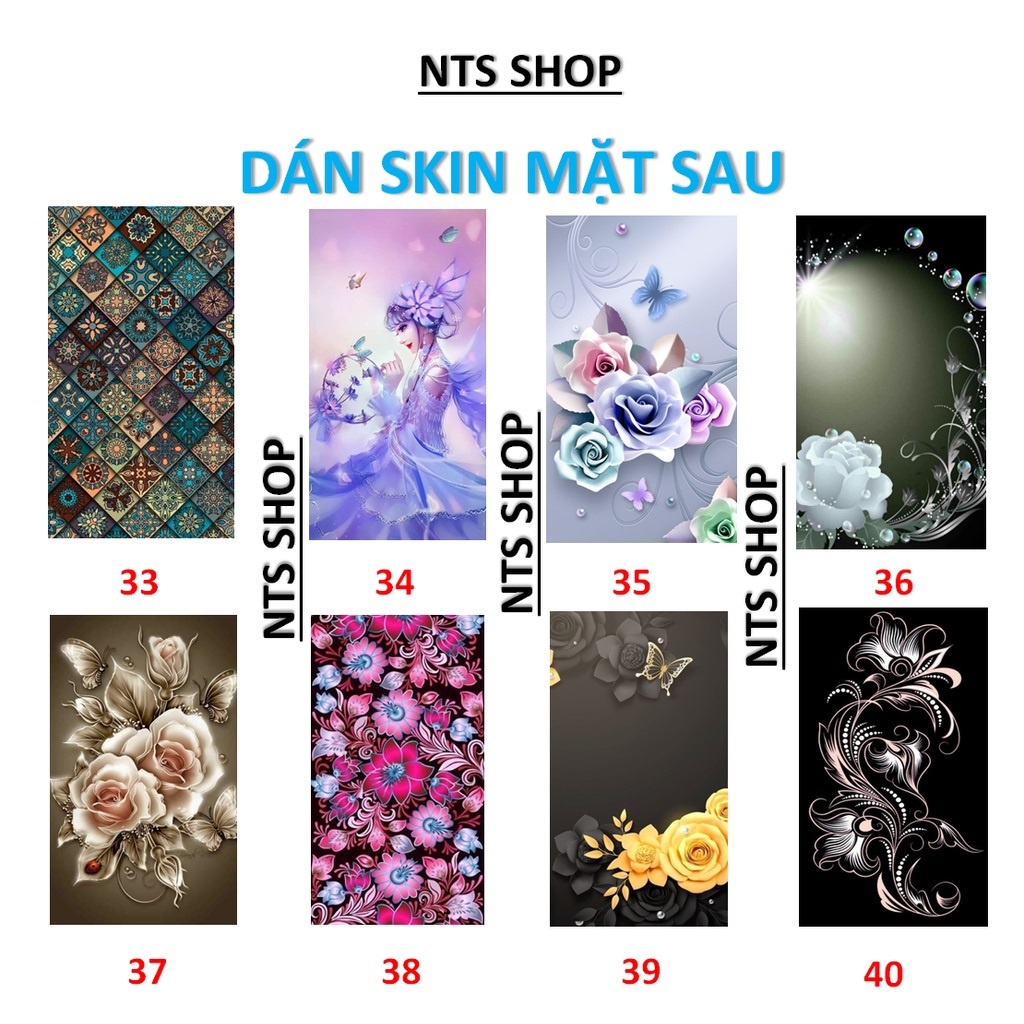 Dán skin  mặt lưng Xiaomi Mi 10S