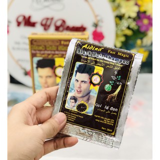 Dầu Gội “ Gội Là Đen “ Fast magic black hair shampoo(hộp 2 gói)