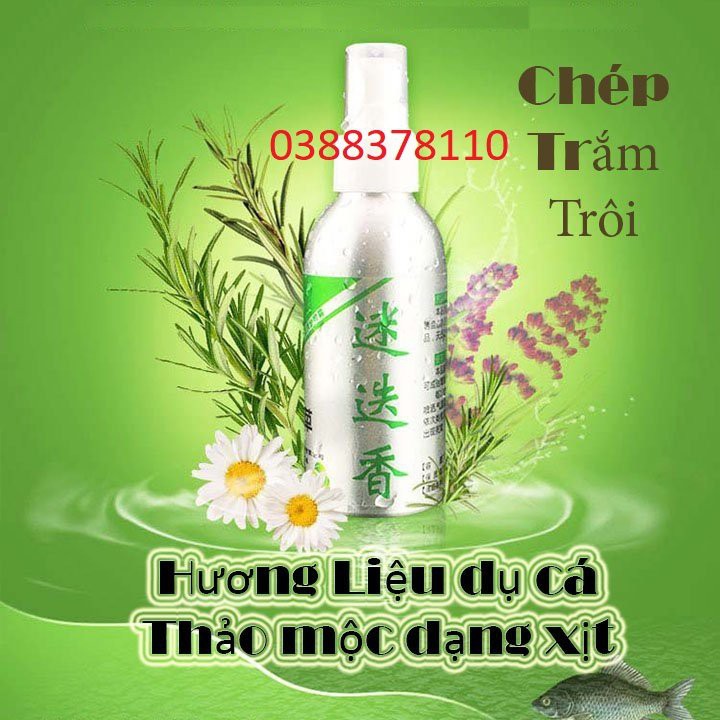 Mồi Dụ Cá Dạng Xịt Được Làm Từ Tinh Dầu Hương Liệu Dụ Cá Thu Hút Các Loại Cá Trắm, Chép, Trôi, Mè