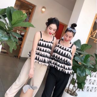 Bộ mặc nhà - zich zac hai dây