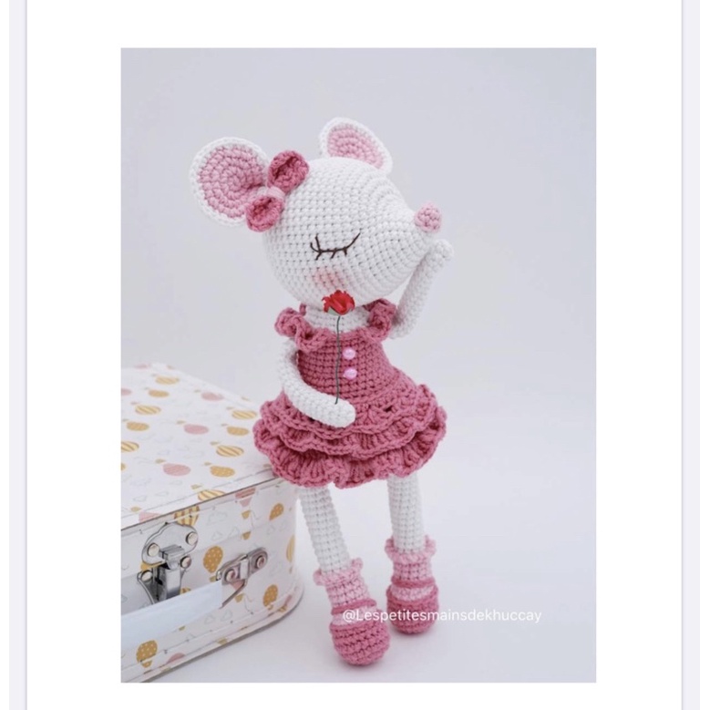 Bé chuột bằng len handmade cho bé
