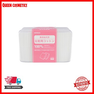 Bông Tẩy Trang Miniso (Hộp Nhựa 1000 Miếng) (queen cosmetics)