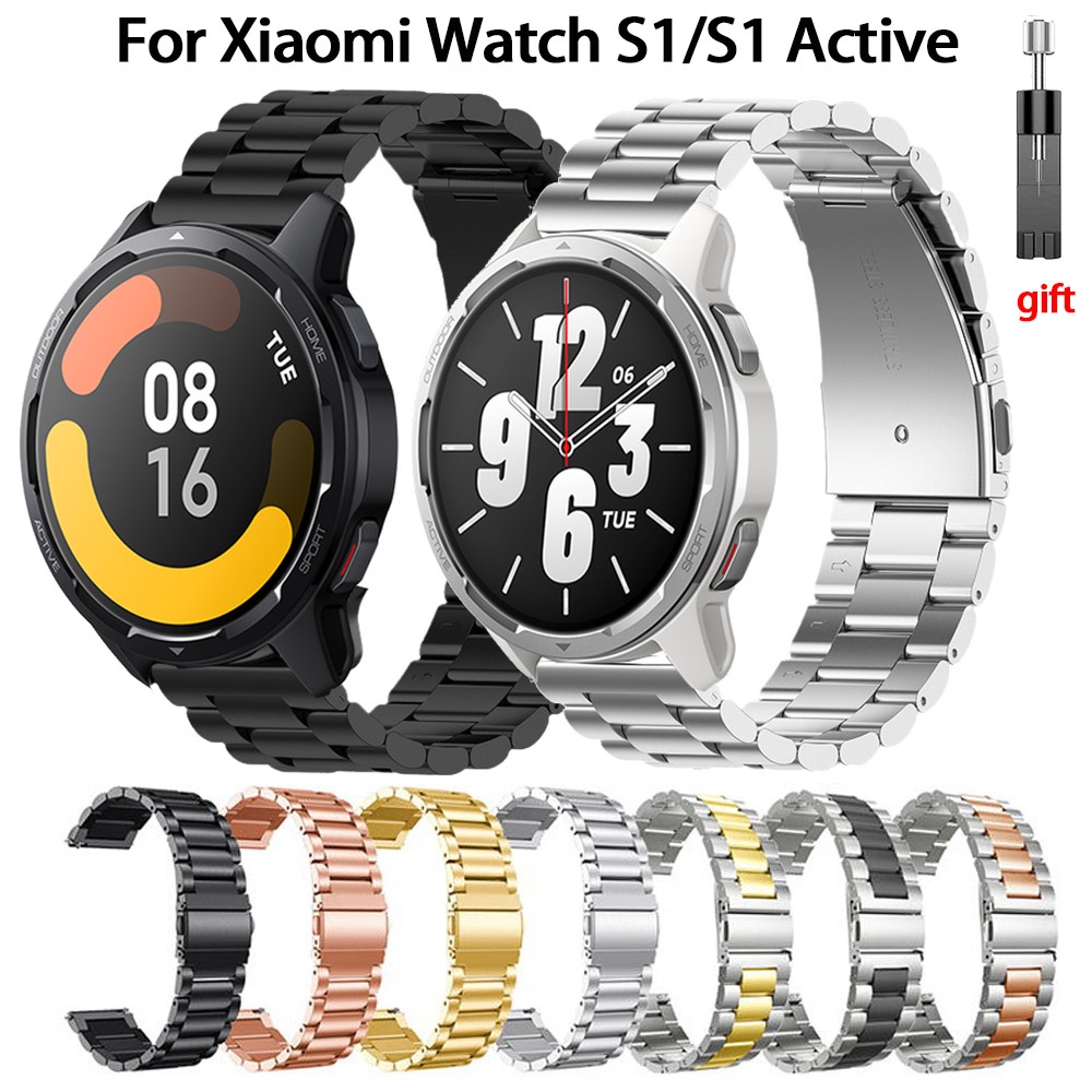 Dây đeo JANSIN bằng thép không gỉ cho đồng hồ thông minh Xiaomi Watch S1 Active/ S1