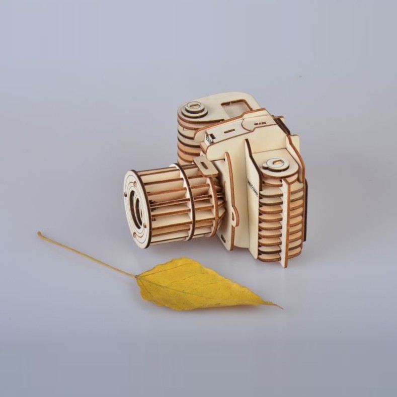 Đồ chơi lắp ráp gỗ 3D Mô hinh máy ảnh Nikon