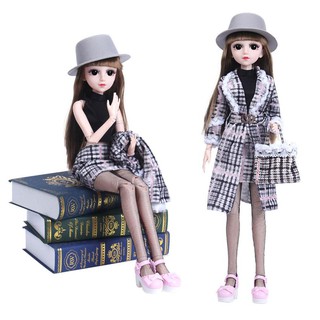 Búp Bê 3D BJD Trơn 18 Khớp Cao 60cm - Phát Nhạc Tặng Váy Điệu Đà Và Giày