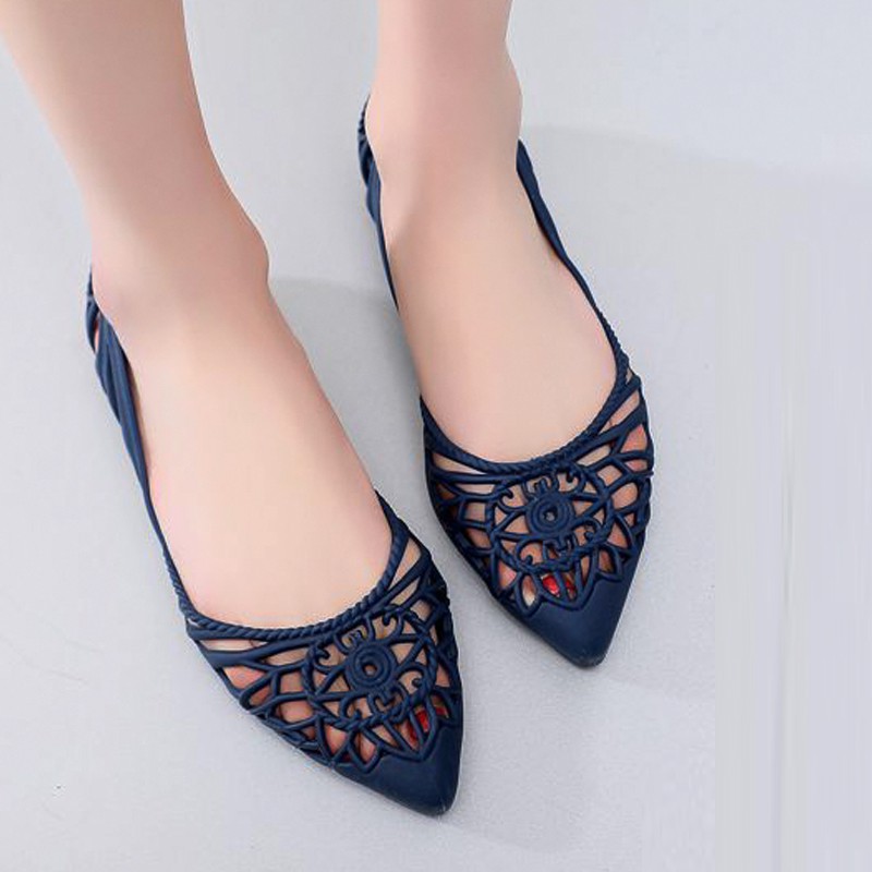 Giày búp bê chất liệu nhựa dẻo thoáng mát cho ngày mưa 302