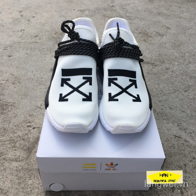 (FULL BOX) Giày thể thao sneaker NMD HUMAN RACE off white lubY