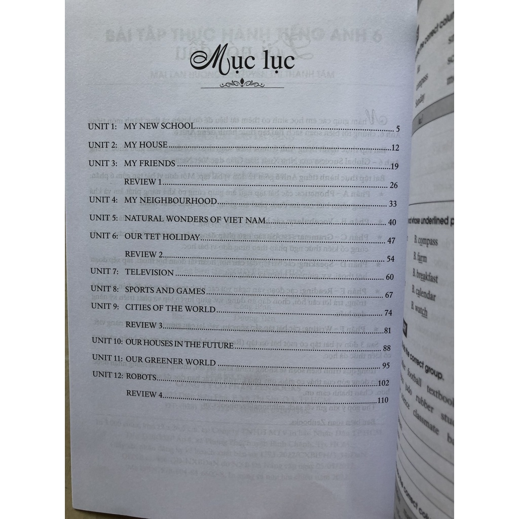 Sách - Bài tập thực hành Tiếng Anh 6 không đáp án - dùng kèm SGK Tiếng Anh 6 Global Success