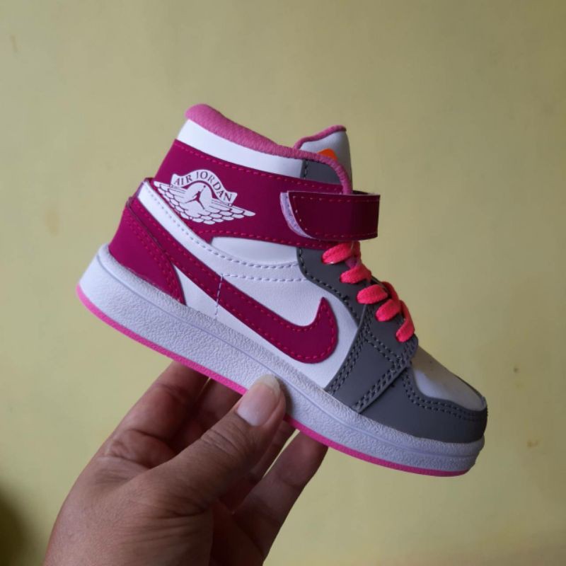 Giày Thể Thao Nike Jordan Cổ Cao Thời Trang Cao Cấp Cho Bé