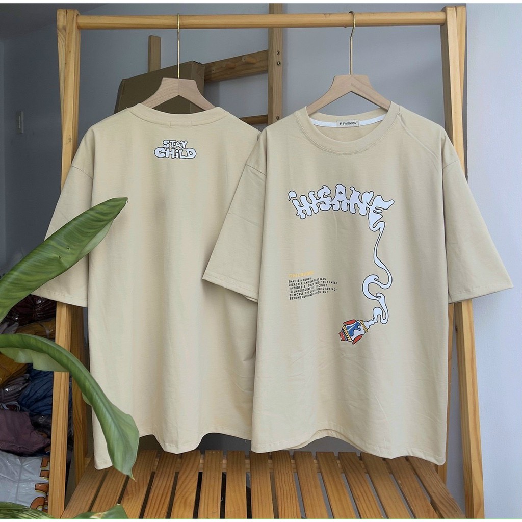 Áo phông form rộng tay lỡ unisex - in hình cute- Sỉ số lượng lớn