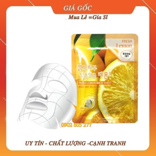 [Hàng chính hãng] Mặt Nạ Dưỡng Da 3W Clinic Chanh Hàn Quốc