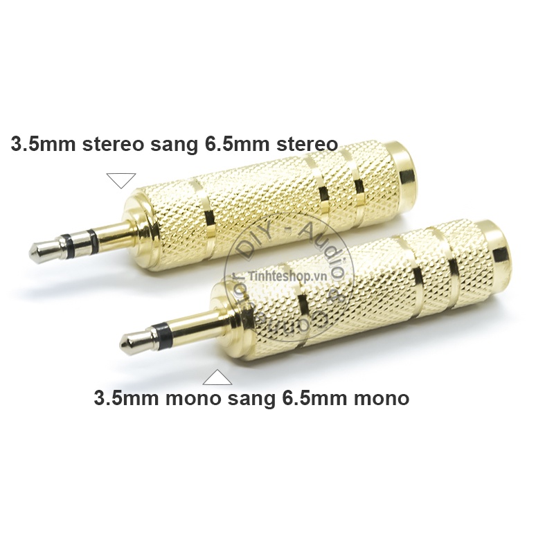 Đầu chuyển 3.5 sang 6.5 mono cho micro máy trợ giảng 1 chiếc - Mono 3.5mm to 6.5mm female