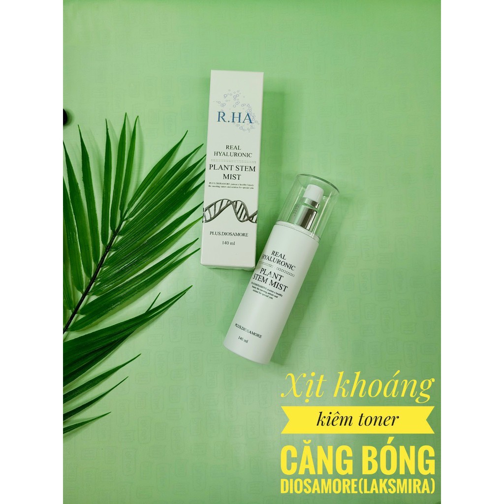 Xịt khoáng Tế Bào Gốc Siêu Cấp Ẩm Phục Hồi Da R.HA Laksmira Real Hyaluronic Plant Steam Mist | BigBuy360 - bigbuy360.vn