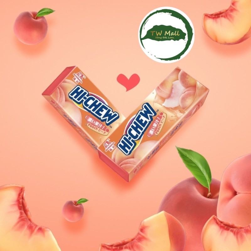 THANH  KẸO MỀM HI-CHEW MORINAGA ĐÀI LOAN HƯƠNG TRÁI CÂY 35g