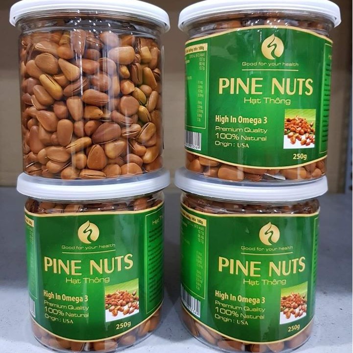 Hạt thông Mỹ ( hũ 250gr )