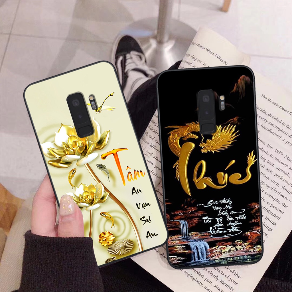 Ốp lưng Samsung S9 / S9 Plus / S9+ phiên bản cha mẹ - vợ chồng- chữ thư pháp Tâm, nhẫn, phúc lộc thọ cực đẹp và ý nghĩa