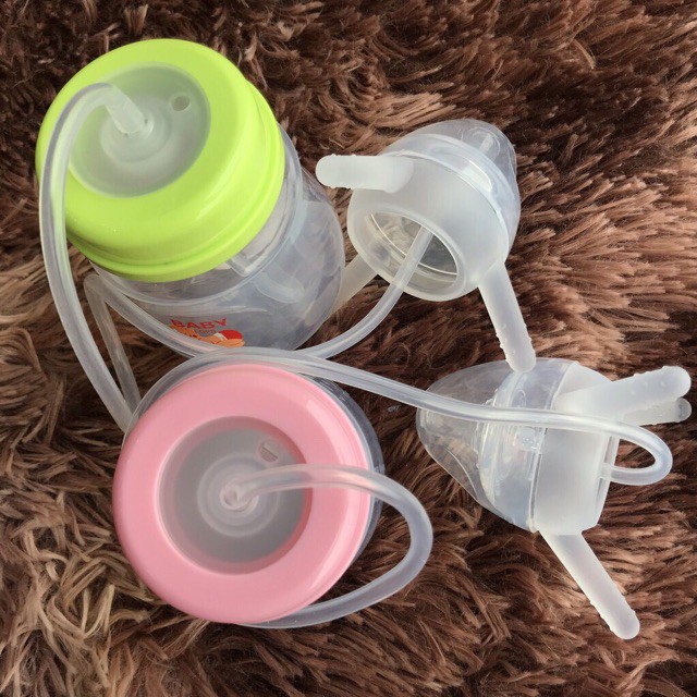 Bình sữa rảnh tay cho bé Baby Lops 180ml và 260ml bú ở mọi tư thế