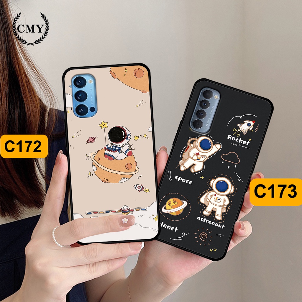 Ốp Oppo Reno 4 - Reno 4 Pro - Reno4 - Reno4 Pro in hình astronaut, phi hành gia vũ trụ hottrend, độc đáo, cá tính.