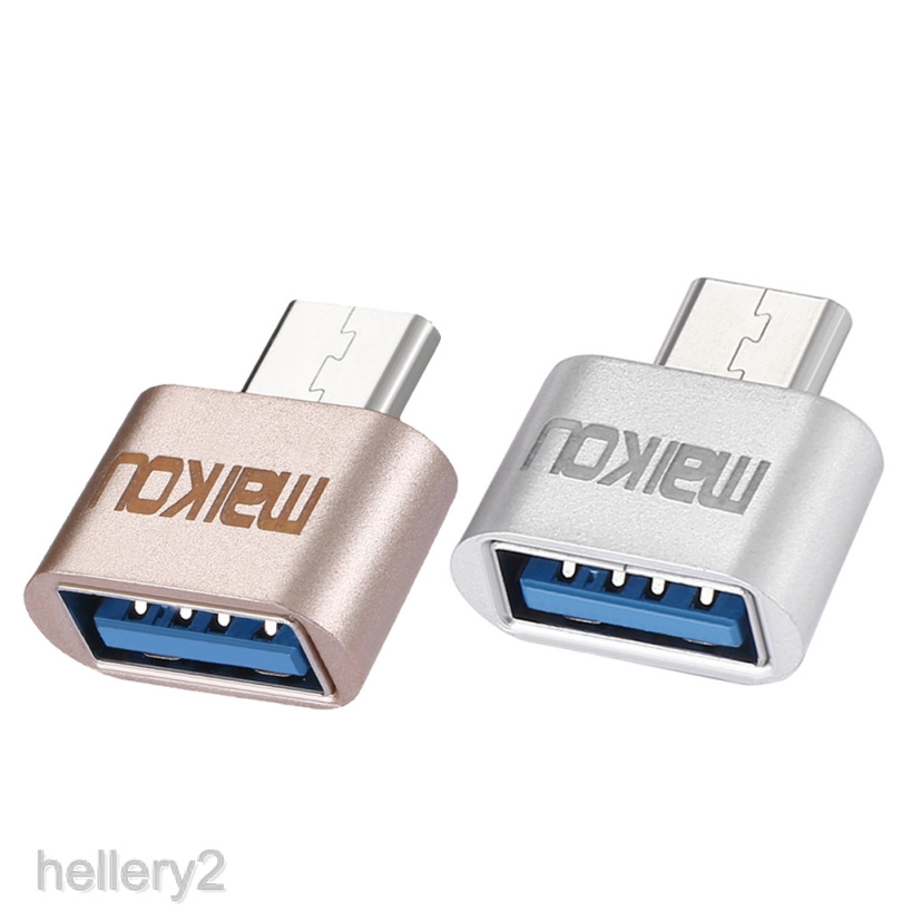 [HELLERY2] USB 3.0 to USB C Type-C Adapter OTG Connector for Phone Tablets PC Silver