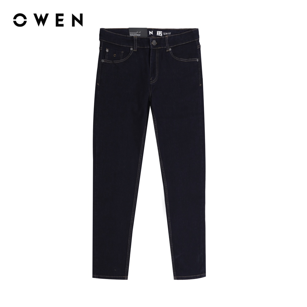 Quần jean Nam Owen Slim Fit Xanh đậm - QJSL220268L