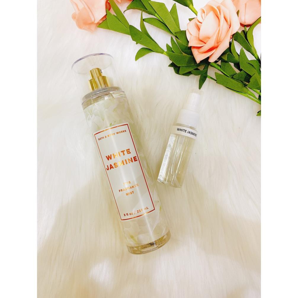 ( 33ml ) Xịt Thơm Toàn Thân Lưu Hương Mịn Da Bath & Body Works Body Care - White Jasmine - 3WICK STORE