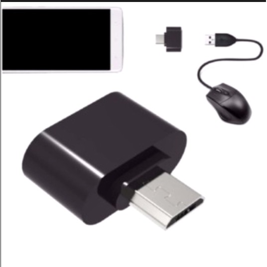 Đầu chuyển Micro USB OTG cho máy tính bảng và smart phone (đen) | Shopee Việt Nam