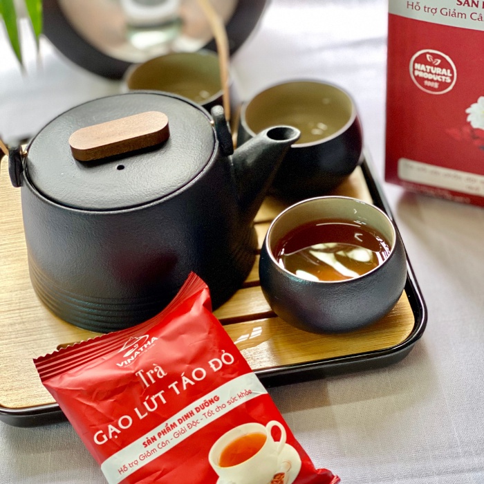 [GÓI LẺ] Trà Gạo Lứt Táo Đỏ Vinatha Dùng Thử - 60gr