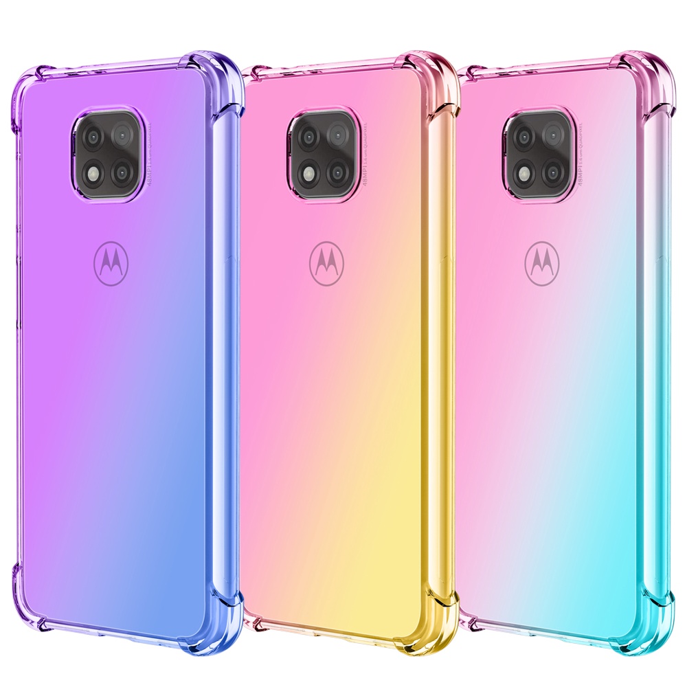 Ốp Điện Thoại TPU Dẻo Trong Suốt Màu Gradient Thời Trang Chống Rơi Cho Motorola Moto G Power 2021 20