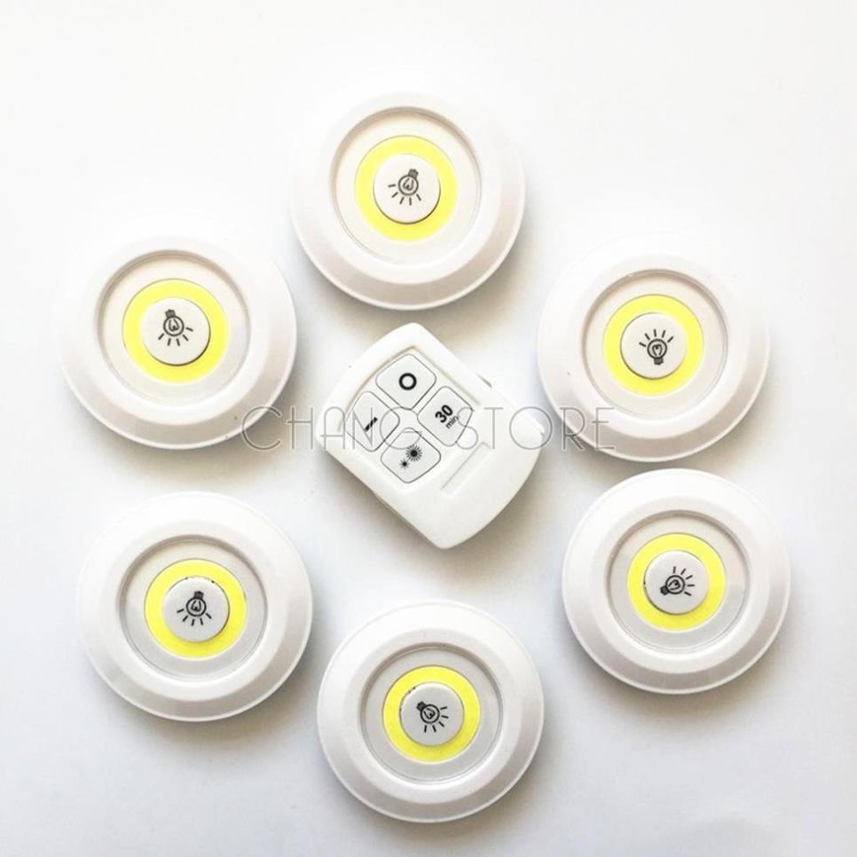 Bộ 3 Đèn LED Dán Tường Mini Thông Minh MURO Longer Light có chức năng hẹn giờ và Remote Điều Khiển Từ Xa