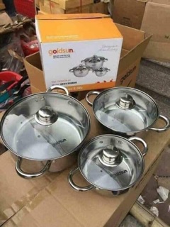 Bộ nồi 3 đáy goldsun