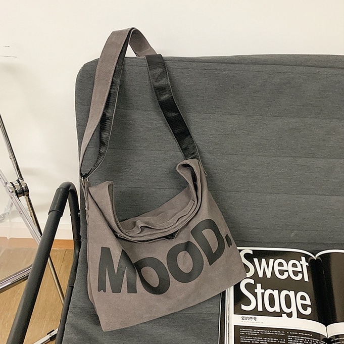 Túi Đeo Chéo Canvas Cỡ Lớn Thời Trang Hàn Quốc Học Sinh Sinh Viên Đi Học , Đi Chơi Túi đeo vai TTF110