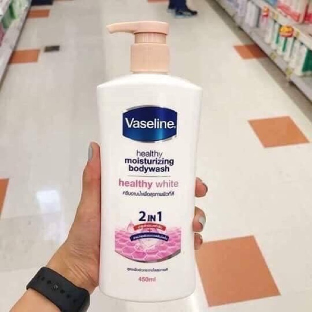 Sữa tắm vaseline 2in1 Thái lan 450ml