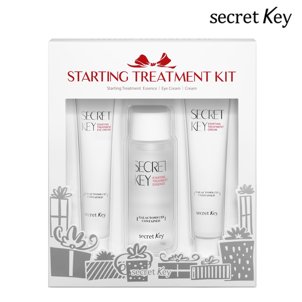 Bộ Kit dưỡng sáng da chống lão loá Secret Key Starting Treatment Kit (Essence, Eye Cream, Cream)