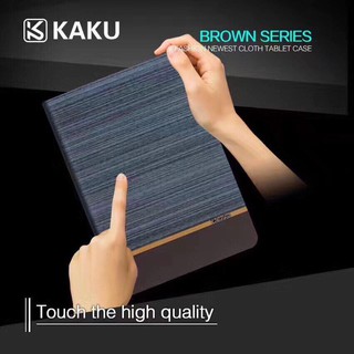 Bao da ipad pro 10.5 kaku brown vân gỗ chính hãng