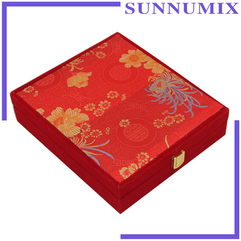 Hộp Nhung Đỏ Đựng Trang Sức Trưng Bày Sang Trọng