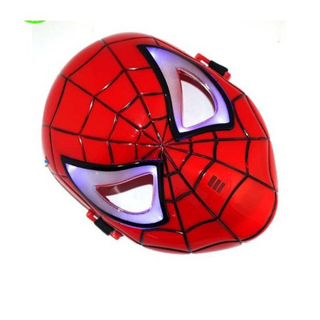 (GIÁ SỐC) Bộ  đồ chơi chiếc mặt nạ bằng nhựa màu đỏ của người nhện siêu chắc chắn có đèn và tiếng nhạc (KÈM PIN) cực dep