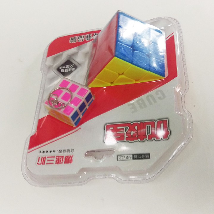 Combo Rubik 3x3 và móc khóa Rubik 3x3