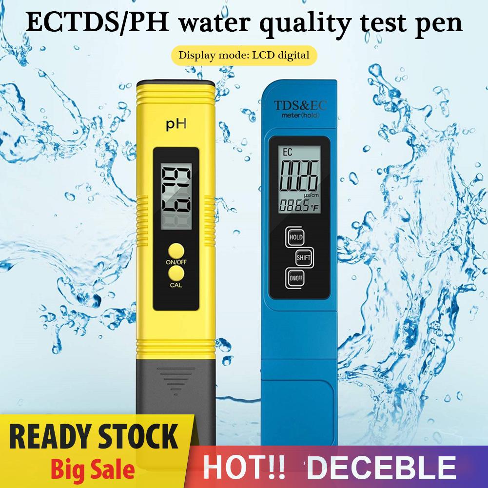 Máy đo độ Ph 3 trong 1 với màn hình LCD kỹ thuật số tds/ Máy đo chất lượng nước chuyên dụng cho bể cá