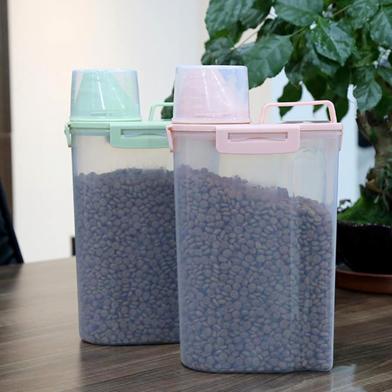 Hộp Đựng Thú Cưng Đi Kèm Với Cốc Đo Lường