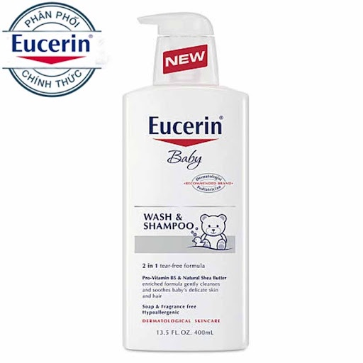 Sữa tắm gội dịu nhẹ cho bé Eucerin Baby Bano &amp; Shampoo 400ml