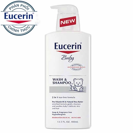 Sữa tắm gội dịu nhẹ cho bé Eucerin Baby Bano &amp; Shampoo 400ml