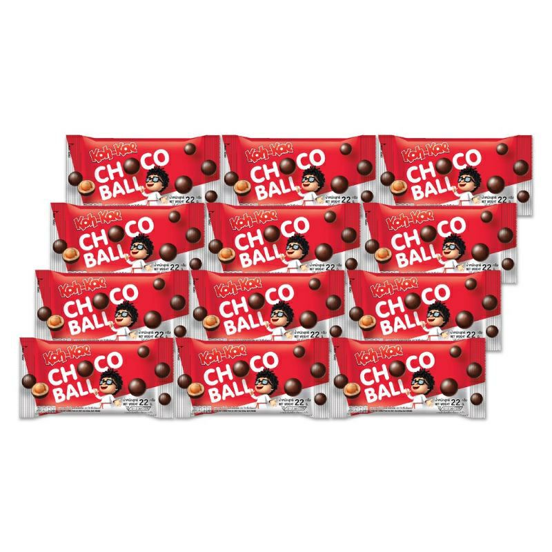 Đậu Phộng Phủ Socola KOH-KAE Choco Ball Thái Lan 22g [HỘP 12 GÓI]